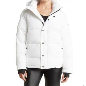 NWT BCBGeneration Eco Filled Hooded Puffer in Snoball size XS
